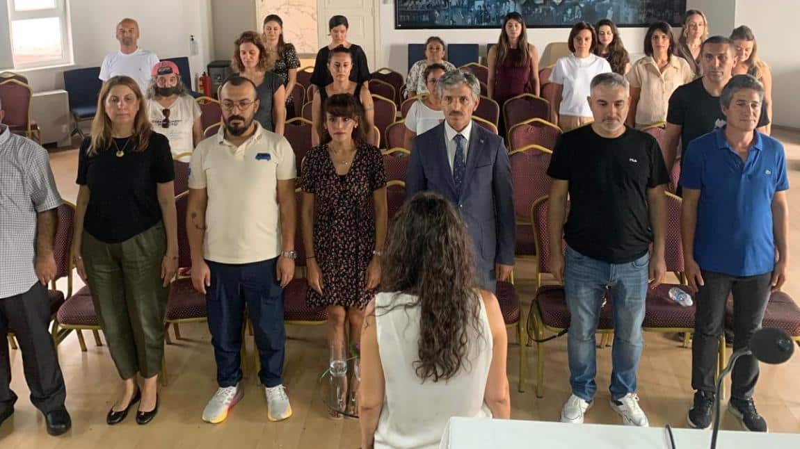 2025-2026 eğitim - öğretim yılı sene başı öğretmenler kurulu toplatımız okul müdürümüz Muhammet Bahadır başkanlığında gerçekleştirilmiştir.
